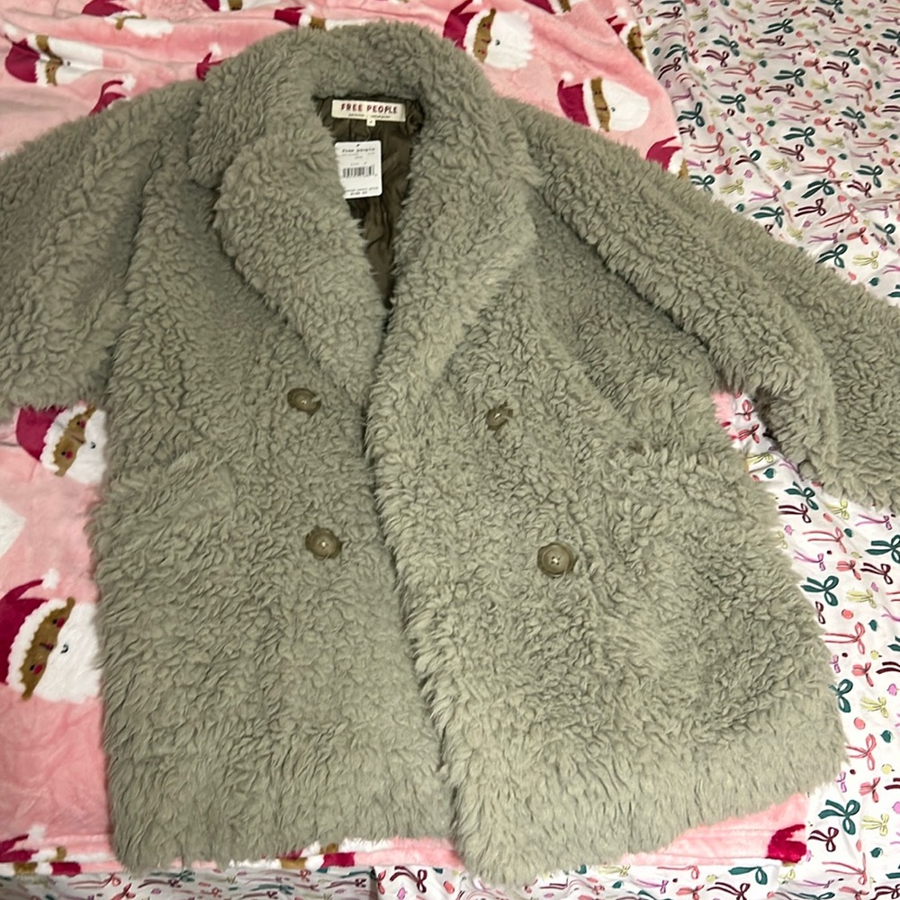 Free People Honeypie Teddy Jacket